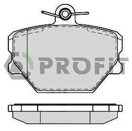 PROFIT Комплект тормозных колодок, дисковый тормоз 5000-1162