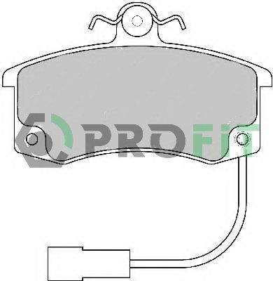 PROFIT Комплект тормозных колодок, дисковый тормоз 5000-1325