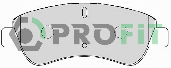 PROFIT Комплект тормозных колодок, дисковый тормоз 5000-1399