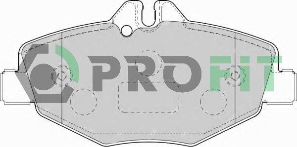 PROFIT Комплект тормозных колодок, дисковый тормоз 5000-1414