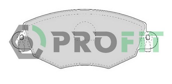 PROFIT Комплект тормозных колодок, дисковый тормоз 5000-1425