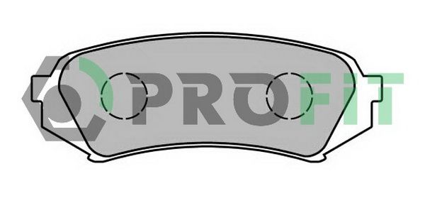 PROFIT Комплект тормозных колодок, дисковый тормоз 5000-1457