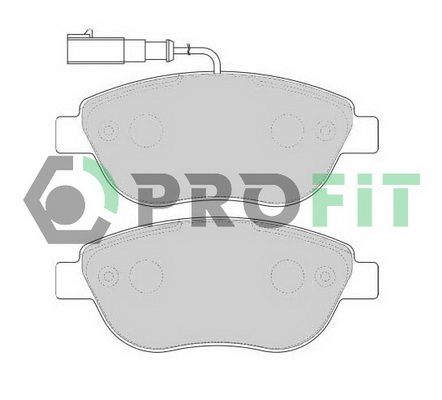 PROFIT Комплект тормозных колодок, дисковый тормоз 5000-1467