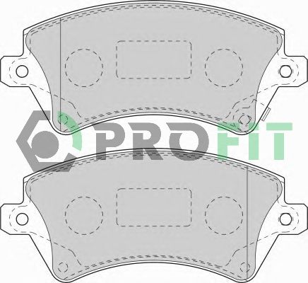 PROFIT Комплект тормозных колодок, дисковый тормоз 5000-1573