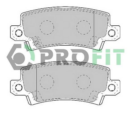 PROFIT Комплект тормозных колодок, дисковый тормоз 5000-1574
