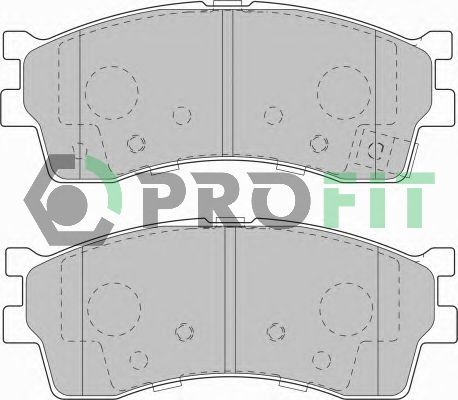 PROFIT Комплект тормозных колодок, дисковый тормоз 5000-1602