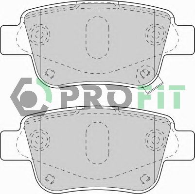 PROFIT Комплект тормозных колодок, дисковый тормоз 5000-1649