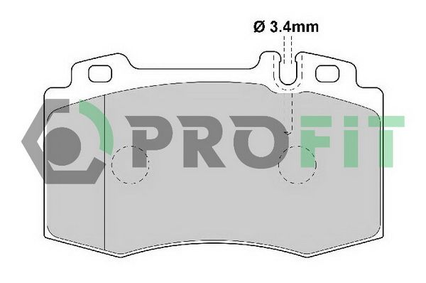 PROFIT Комплект тормозных колодок, дисковый тормоз 5000-1661