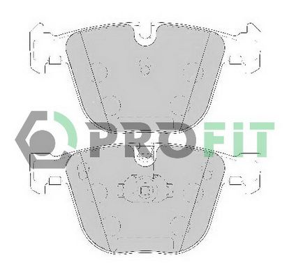 PROFIT Комплект тормозных колодок, дисковый тормоз 5000-1672 C