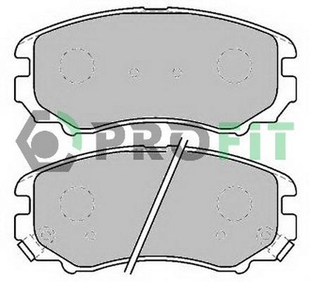 PROFIT Комплект тормозных колодок, дисковый тормоз 5000-1733