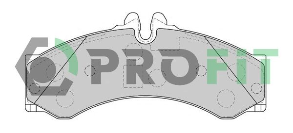 PROFIT Комплект тормозных колодок, дисковый тормоз 5000-1879