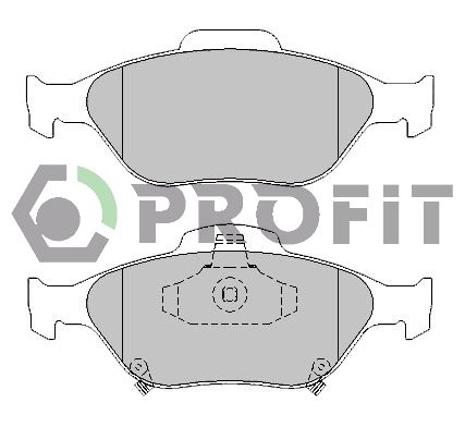 PROFIT Комплект тормозных колодок, дисковый тормоз 5000-1890