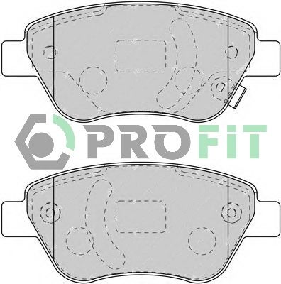 PROFIT Комплект тормозных колодок, дисковый тормоз 5000-1920