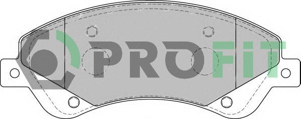 PROFIT Bremžu uzliku kompl., Disku bremzes 5000-1929