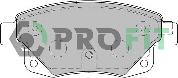 PROFIT Комплект тормозных колодок, дисковый тормоз 5000-1930