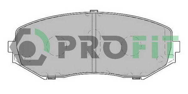PROFIT Комплект тормозных колодок, дисковый тормоз 5000-2017 C