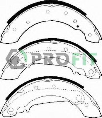 PROFIT Комплект тормозных колодок 5001-0330
