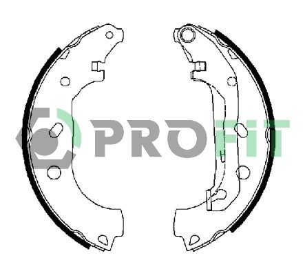 PROFIT Комплект тормозных колодок 5001-0648