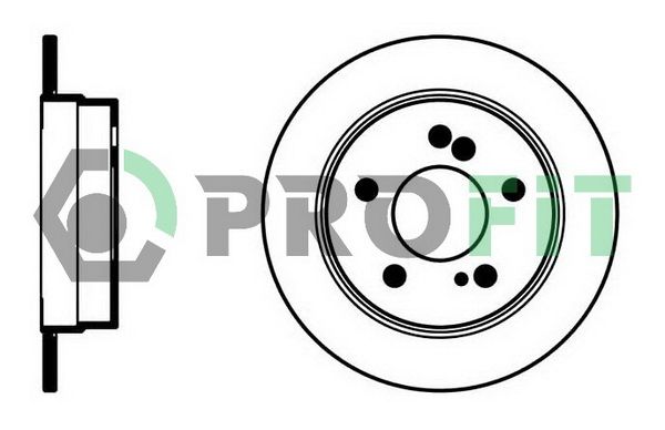 PROFIT Тормозной диск 5010-0122