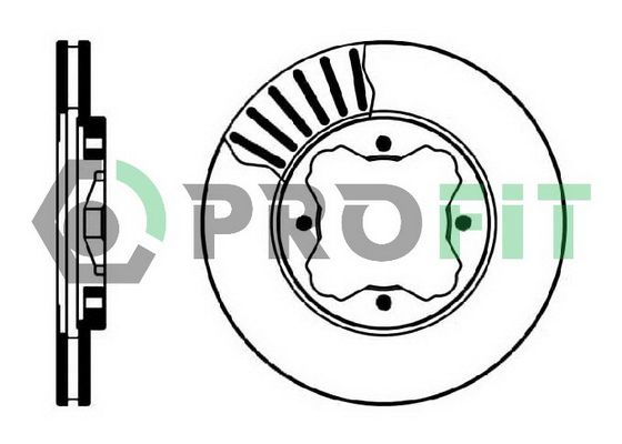 PROFIT Тормозной диск 5010-0450