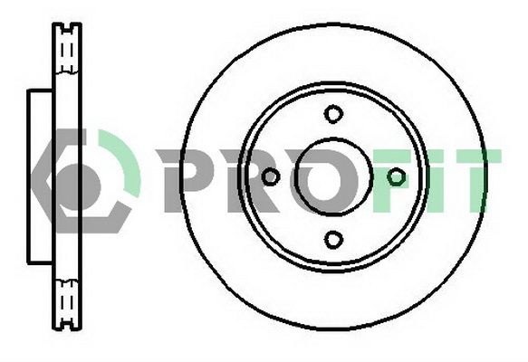 PROFIT Тормозной диск 5010-1072