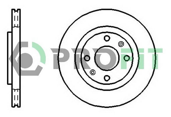 PROFIT Тормозной диск 5010-1140