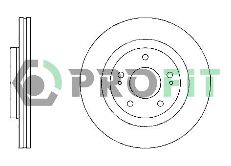 PROFIT Тормозной диск 5010-1659