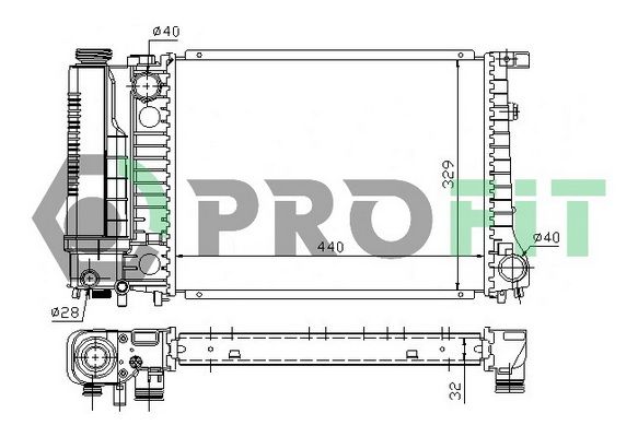 PROFIT Radiators, Motora dzesēšanas sistēma PR 0050A2