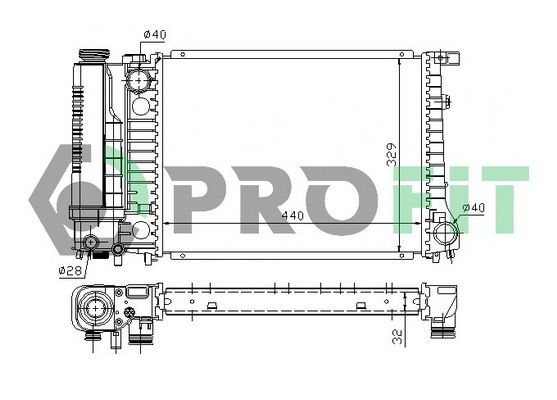 PROFIT Radiators, Motora dzesēšanas sistēma PR 0060A1