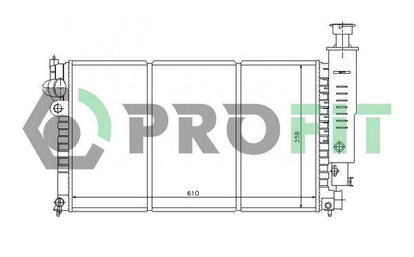 PROFIT Radiators, Motora dzesēšanas sistēma PR 0540A1