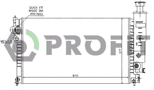 PROFIT Radiators, Motora dzesēšanas sistēma PR 0540A4