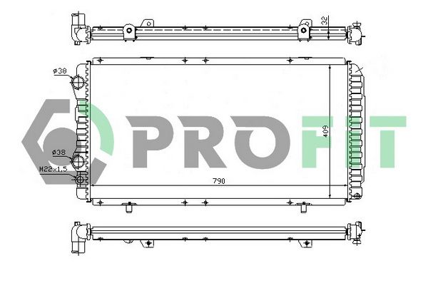 PROFIT Radiators, Motora dzesēšanas sistēma PR 0540N1