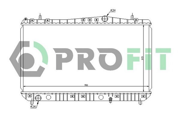 PROFIT Радиатор, охлаждение двигателя PR 1110A1