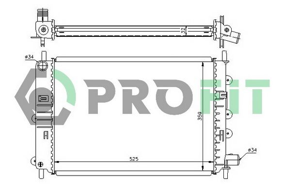 PROFIT Radiators, Motora dzesēšanas sistēma PR 2530A1