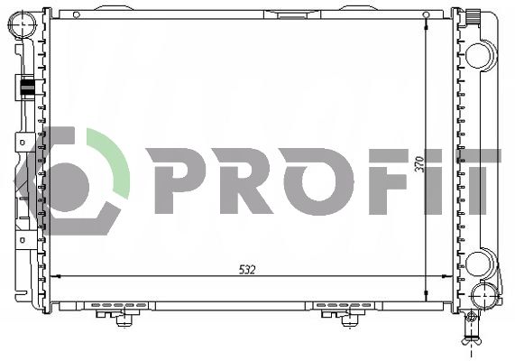 PROFIT Радиатор, охлаждение двигателя PR 3524A6