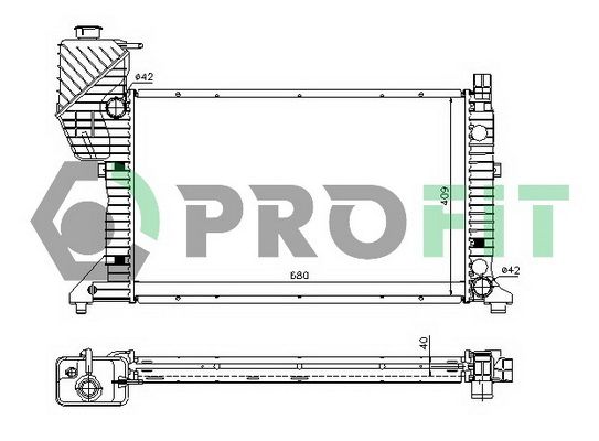 PROFIT Radiators, Motora dzesēšanas sistēma PR 3546A2