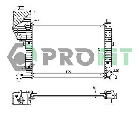 PROFIT Radiators, Motora dzesēšanas sistēma PR 3546A3