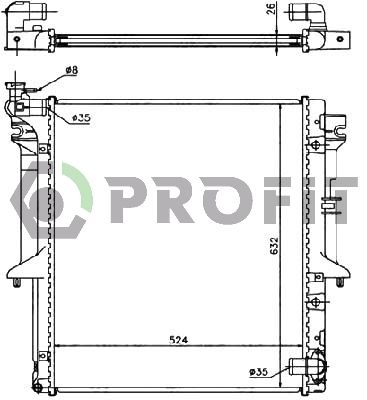 PROFIT Radiators, Motora dzesēšanas sistēma PR 4015A2