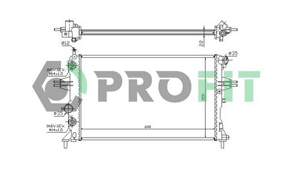 PROFIT Radiators, Motora dzesēšanas sistēma PR 5054A1