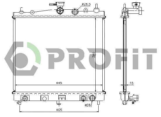 PROFIT Radiators, Motora dzesēšanas sistēma PR 6055A1