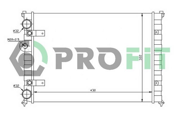 PROFIT Radiators, Motora dzesēšanas sistēma PR 9504A1