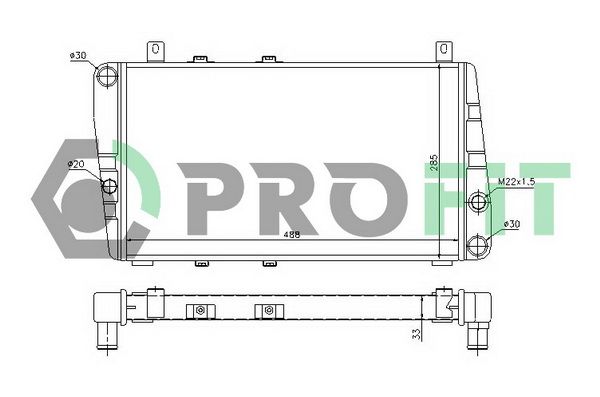 PROFIT Radiators, Motora dzesēšanas sistēma PR 9505A1