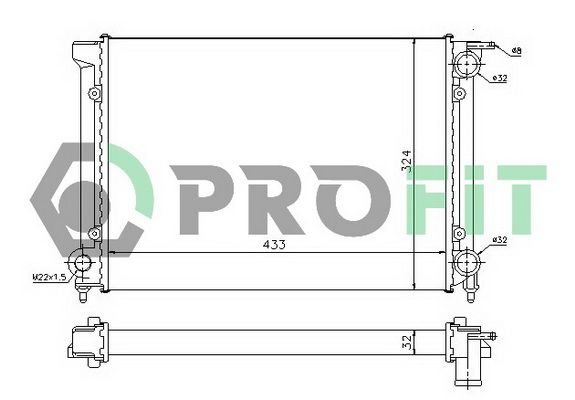 PROFIT Radiators, Motora dzesēšanas sistēma PR 9521A2