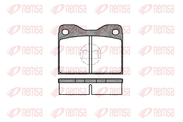 REMSA Комплект тормозных колодок, дисковый тормоз 0008.30