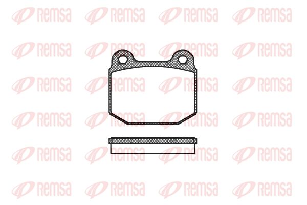 REMSA Комплект тормозных колодок, дисковый тормоз 0014.20