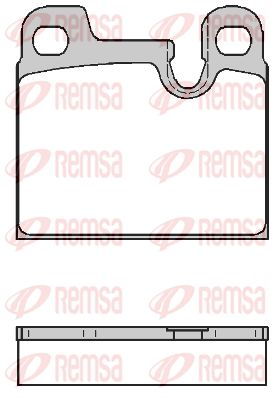 REMSA Комплект тормозных колодок, дисковый тормоз 0015.00