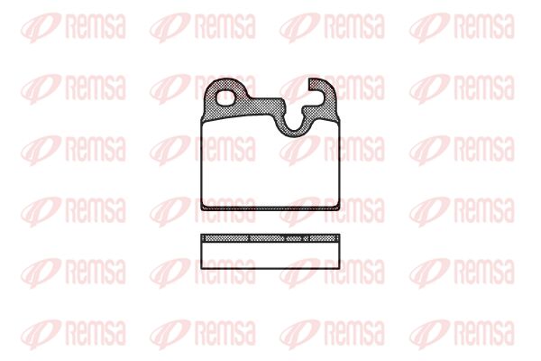 REMSA Комплект тормозных колодок, дисковый тормоз 0016.00