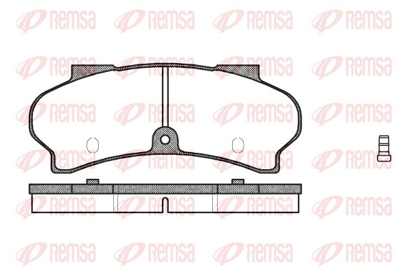 REMSA Комплект тормозных колодок, дисковый тормоз 0026.02