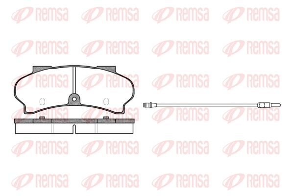 REMSA Комплект тормозных колодок, дисковый тормоз 0026.12