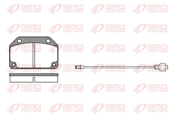 REMSA Комплект тормозных колодок, дисковый тормоз 0027.02